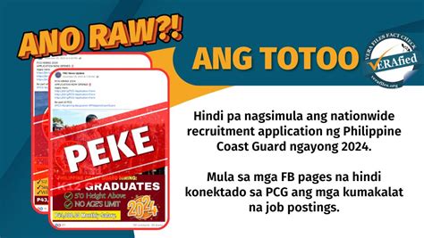 pcg recruitment update 2024|FACT CHECK: PH Coast Guard recruitment for 2024 not yet open .
